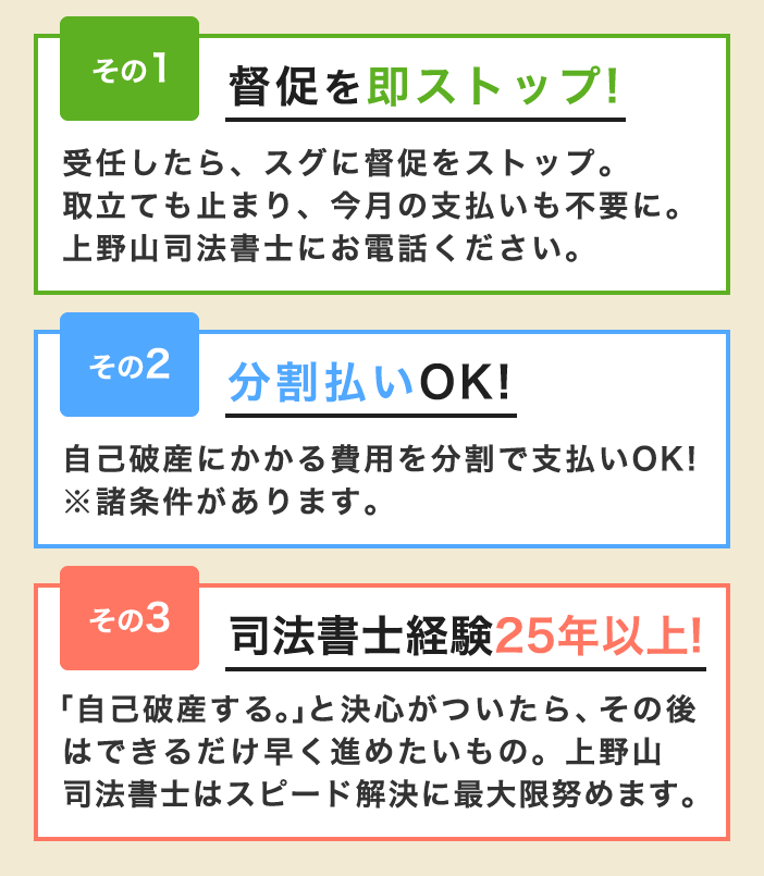 とく促を即ストップ!分割払いOK!司法書士経験25年以上!