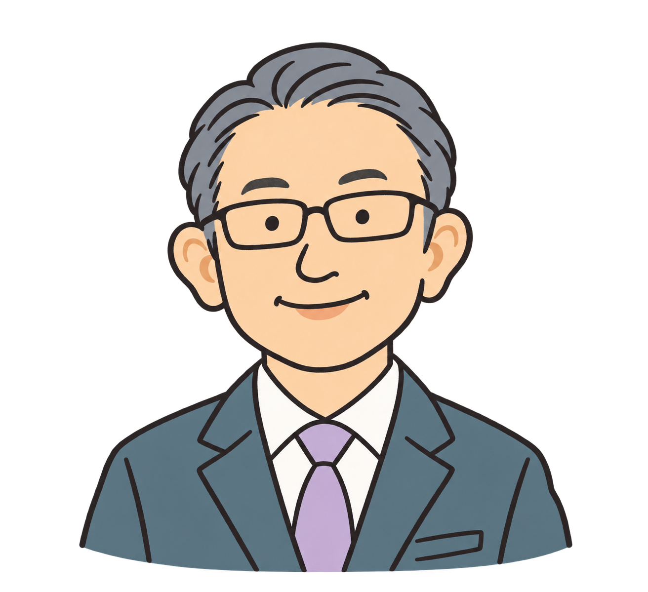 司法書士・上野山雅喜の似顔絵